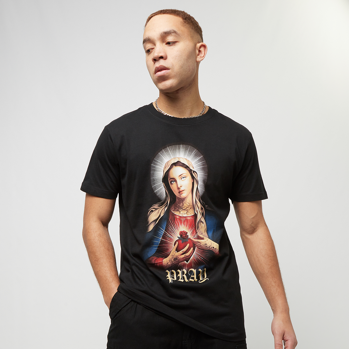 Mister Tee Praying Mary Tee czarny (MT3025-00007)