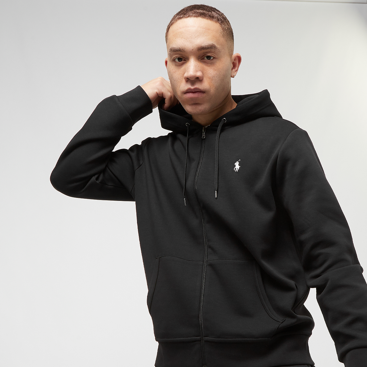 Polo Ralph Lauren Double Knit Fullzip Hoodie negro (710888282001)