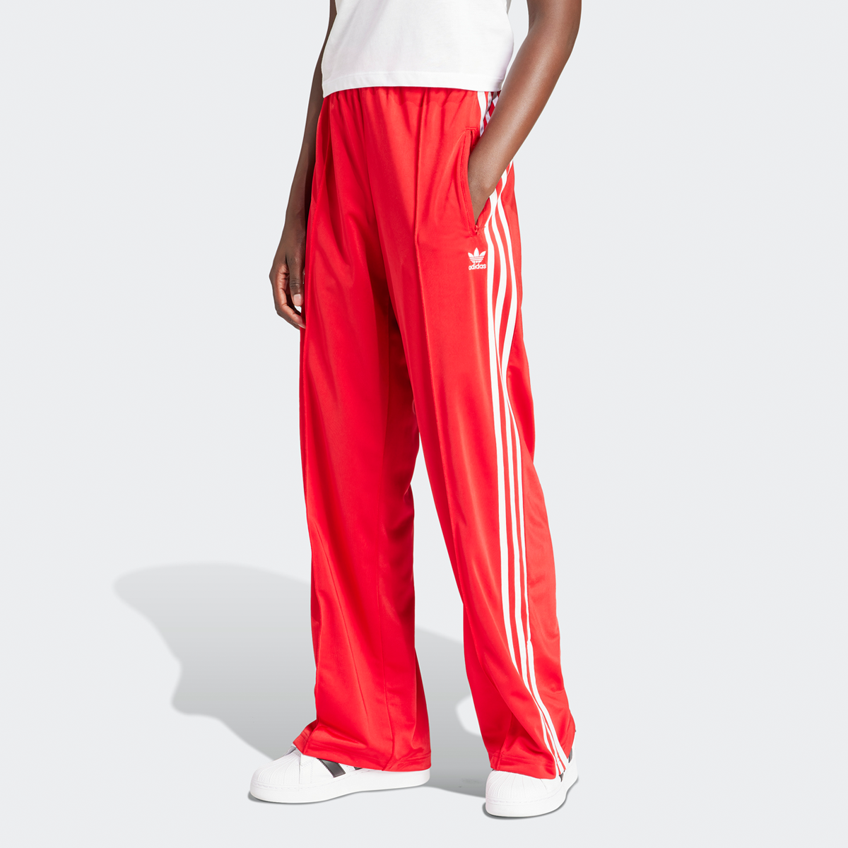 adidas Originals Pantalón de Chándal Firebird Loose rojo (KC1352)