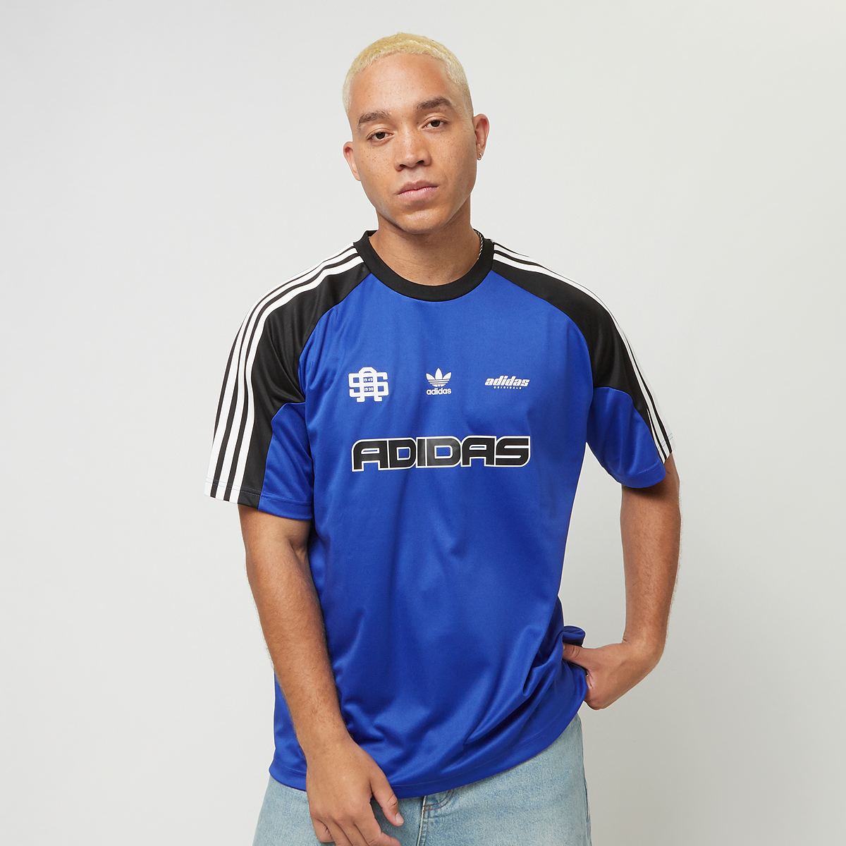 Blue adidas jersey on sale