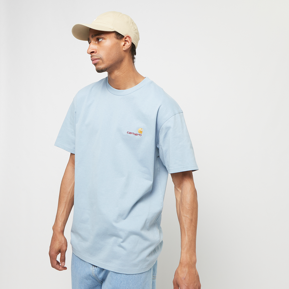 Carhartt WIP Shortsleeve American Script T-Shirt bleu