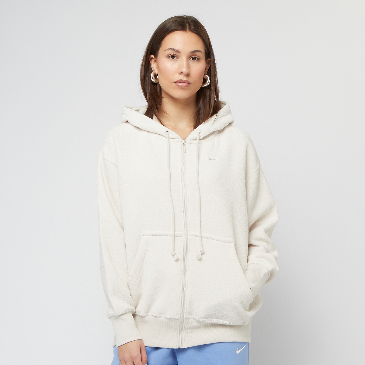 Nike Sportswear Phoenix Plush Full-Zip Hoodie beż | FZ1267-104