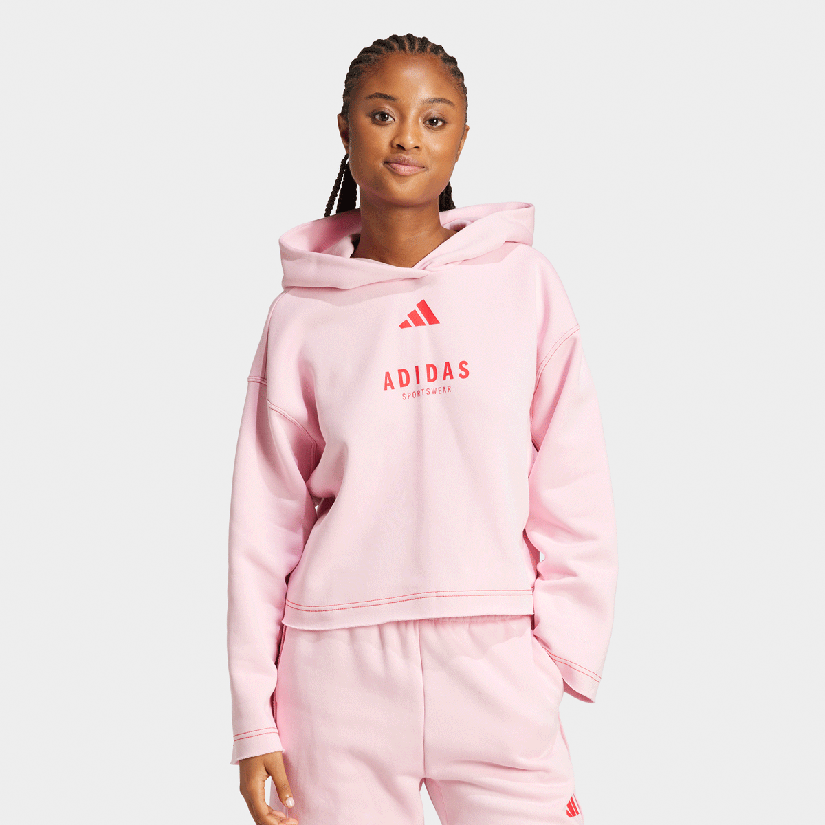 adidas Originals Sportswear Hoodie lichtroze | JJ4519 | SNIPES