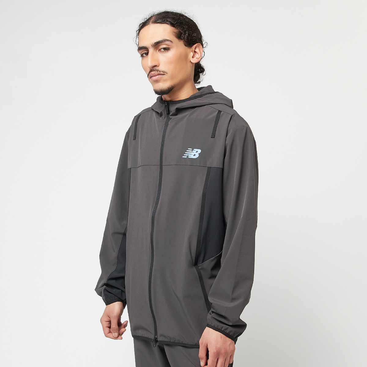 New Balance Woven Full Zip Jacket gris | MJ43544-BM | SNIPES