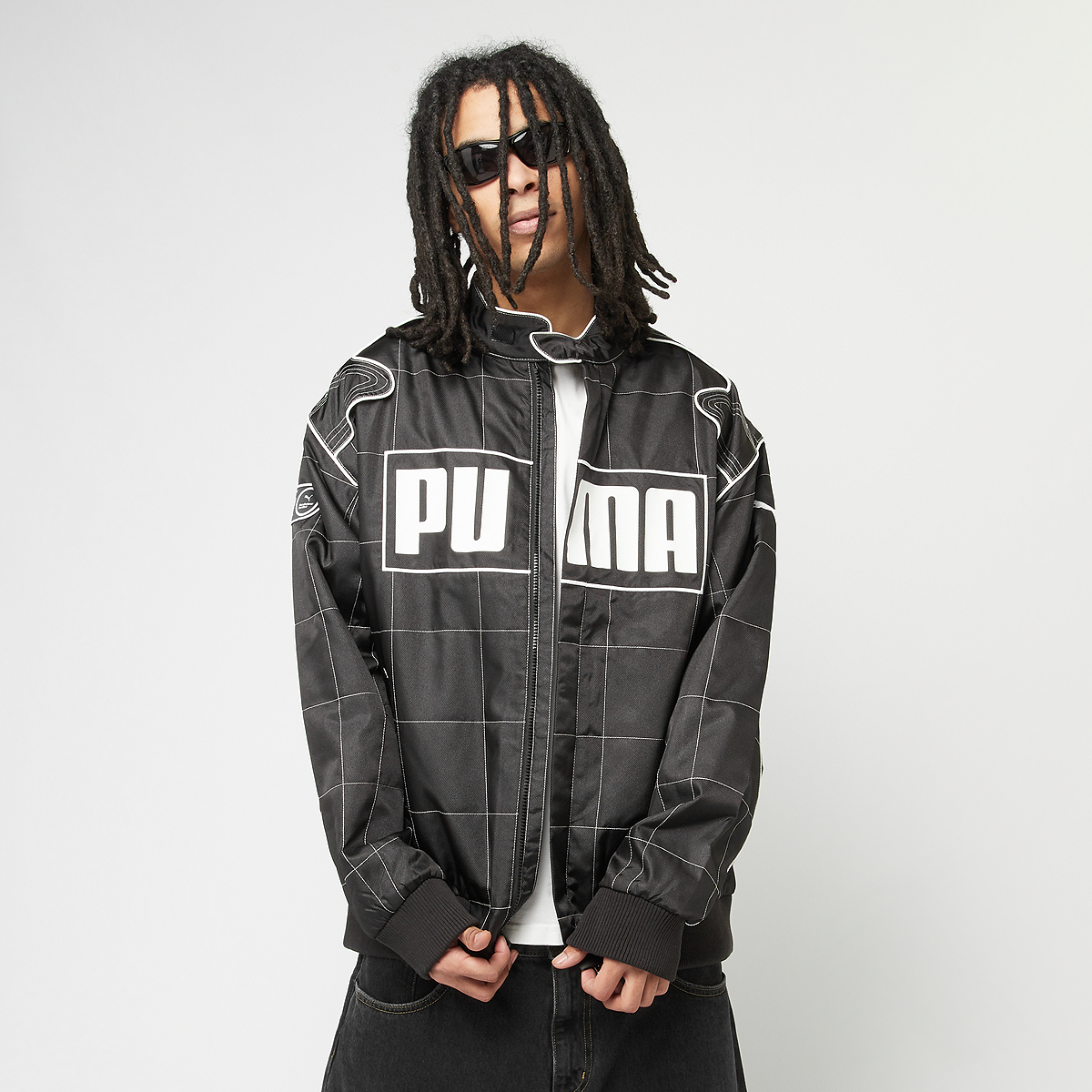 ★PUMA★ Archive Seasonal Relaxed Racer Jacket Black 6299140 ARCHIVE SEASONAL Men's Relaxed Racer Jacket | PUMA