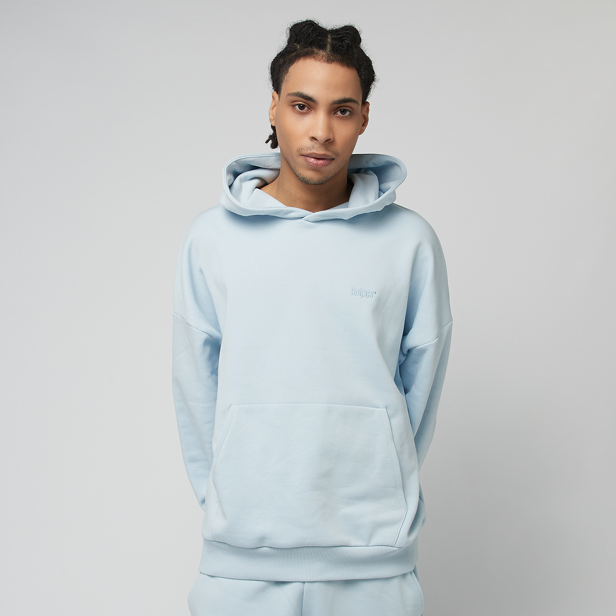 SNIPES Small Logo Essential Oversized Hoodie blauw | SIM-HD021-090