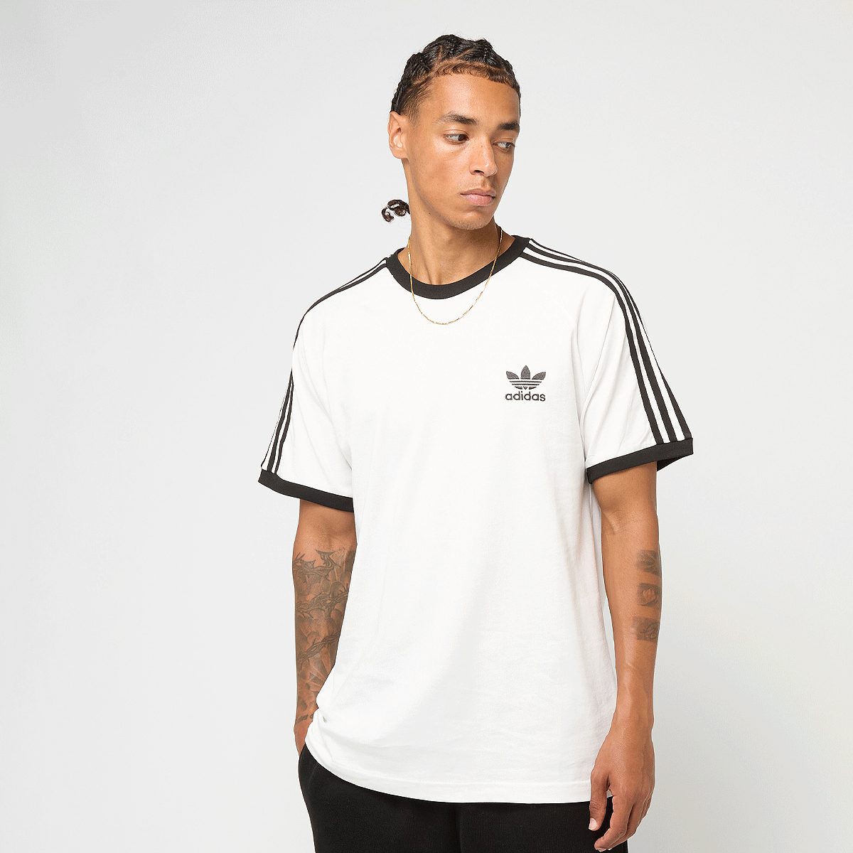 adidas Originals Camiseta rayas negro (IA4846)
