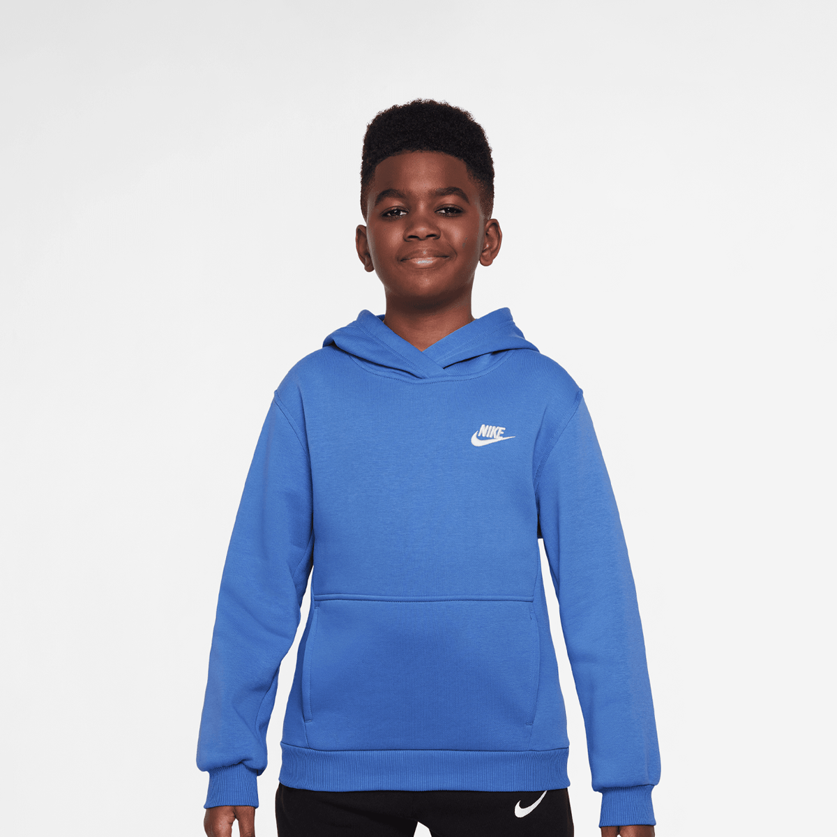 Nike Sportswear Club Fleece Hoodie Low Brand Read blau (FD3000-411)