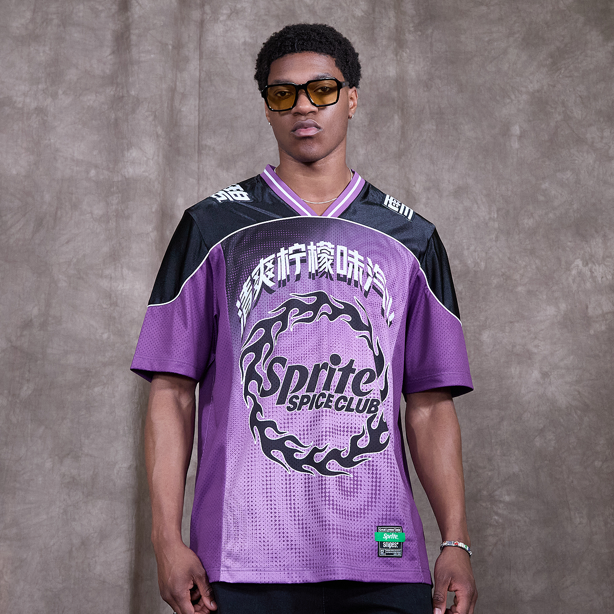 Sprite x SNIPES Ripple Football Jersey roze | SFM253-008-1 | SNIPES