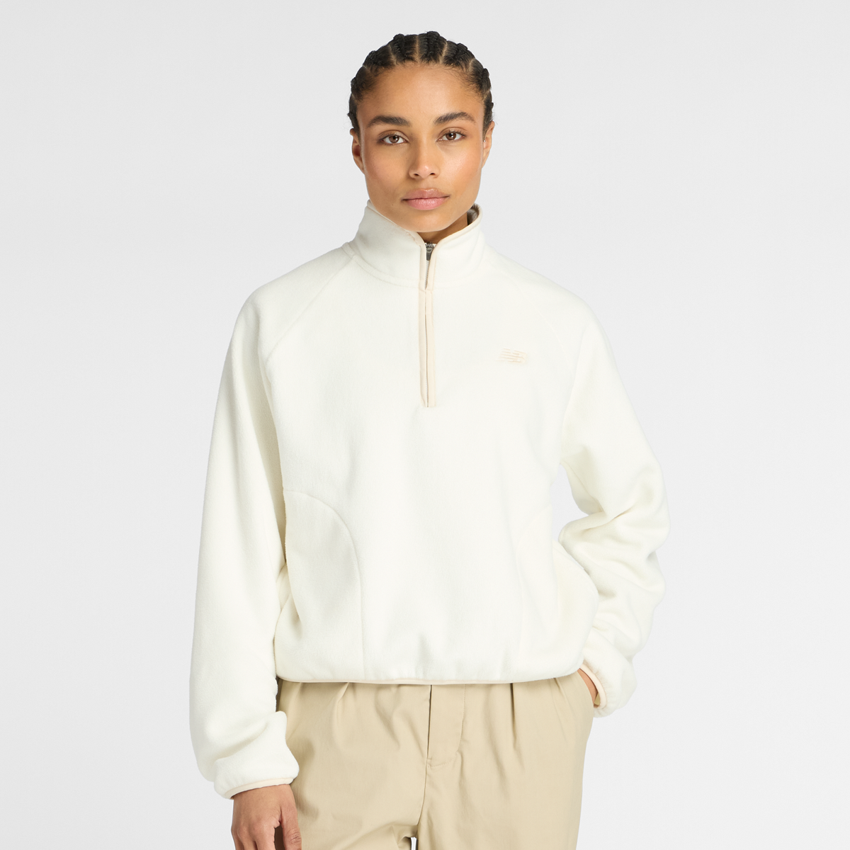 B　1225 New Balance Polar Fleece Half Zip beige | WT53512_PEF | SNIPES