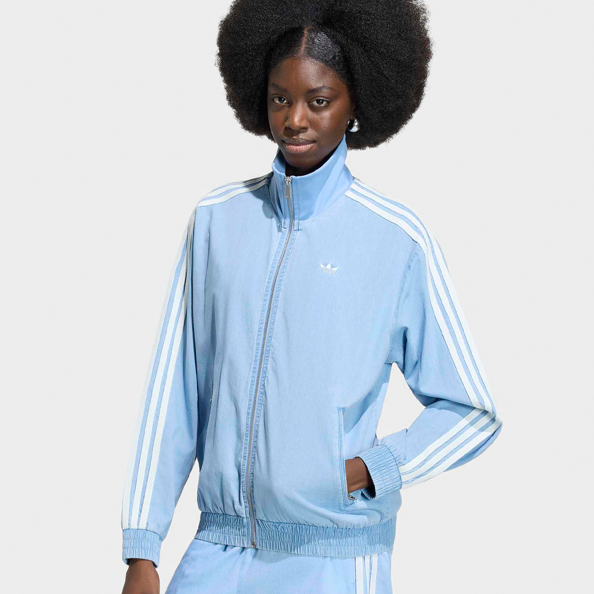 adidas Originals Denim Firebird Tracktop blauw | KW8757 | SNIPES