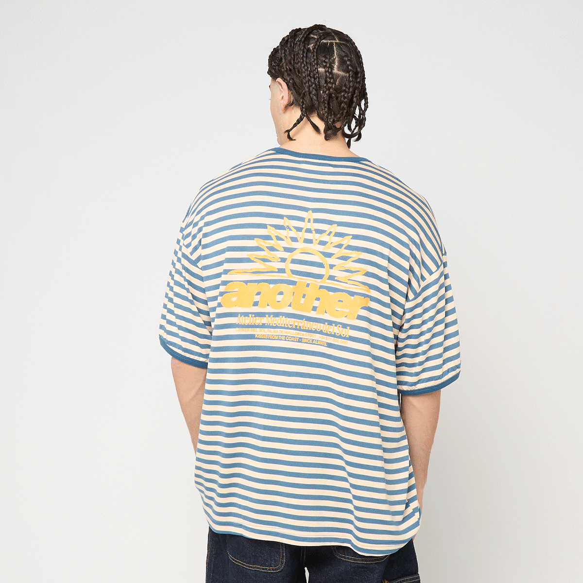 Another Cotton Lab Another Striped T-Shirt blauw | ACL-262-TS-482
