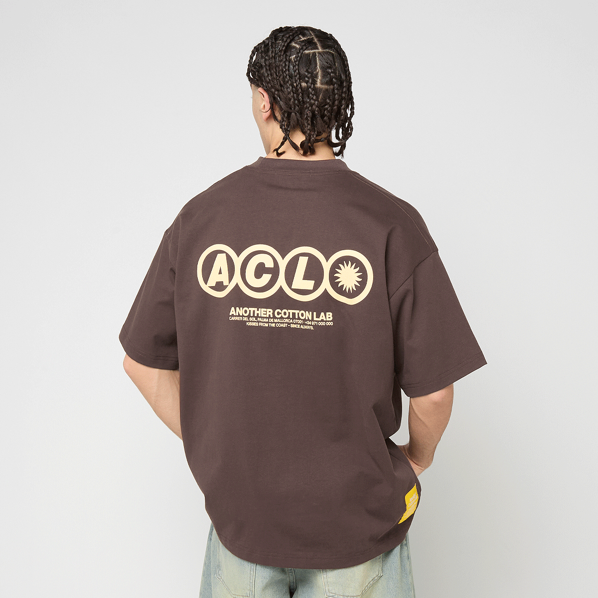 Another Cotton Lab ACL Carrer Del Sol T-Shirt bruin | ACL-262-TS