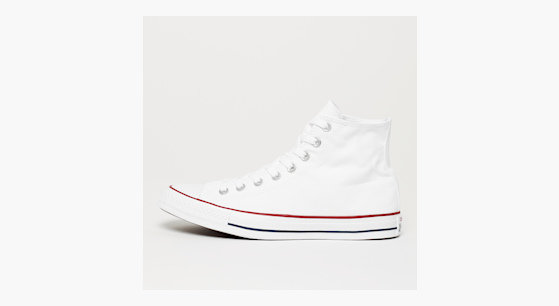 White all star shoes top