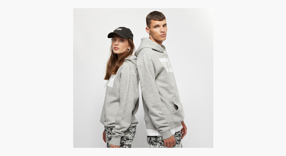 Kup SNIPES Hooded Sweatshirt Box Logo szary SNIPES