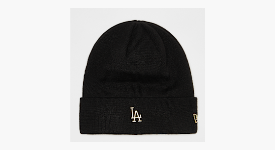 Los Angeles Dodgers Metallic Badge Cuff Beanie – Noir – SNIPES