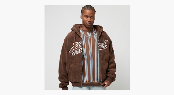 Teddy full zip hoodie top