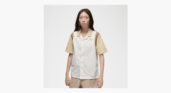 Shop Jordan Button Up Shirt wit