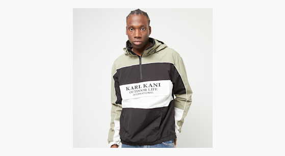 Karl Kani Sweat à Capuche Zippé Pour Homme KU241-001-1 Chest