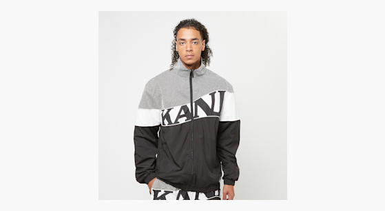 Karl Kani Uomo Serif Originator Tee - T-Shirt Classica In Cotone Morbido, Girocollo, Colore Nero - KM242-001-1