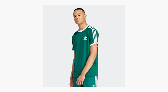T shirt adidas 3 stripes vert discount