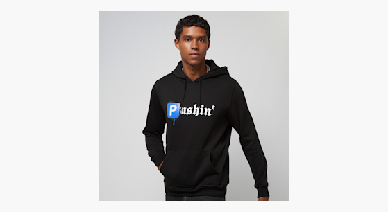 Shop Mister Tee Pushin P Hoodie zwart SNIPES