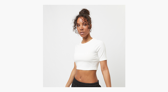 Adidas originals linear crop crew sweatshirt outlet