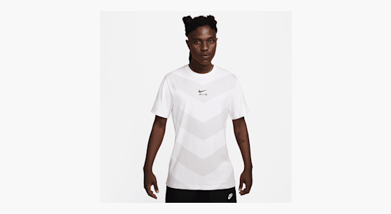 T shirt nike air col blanc top
