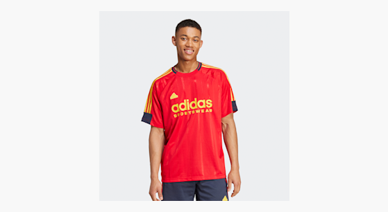 Adidas t shirt rouge shop