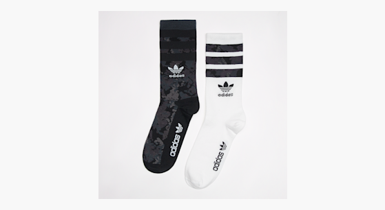adidas Originals Solid Crew Socken 2 Pack multicolor kaufen SNIPES
