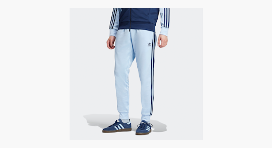 Adidas originals superstar track pants ash blue cheap