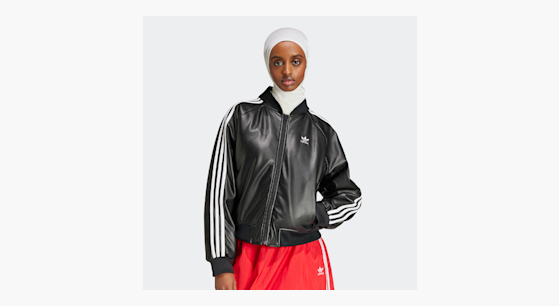 【アディダス】★Adidas SST Pleather Loose Padded Jacker★ Adidas Original SST Pleather Loose Padded Jacket