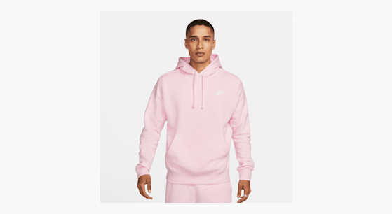 Rose pink nike hoodie discount