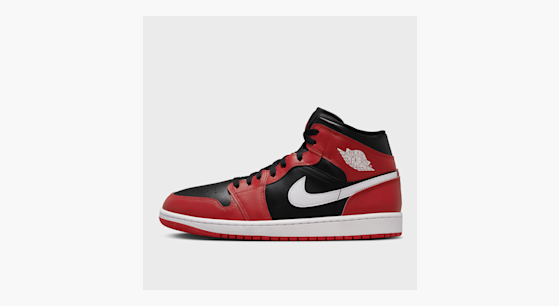 Jordan 1 high red black white cheap