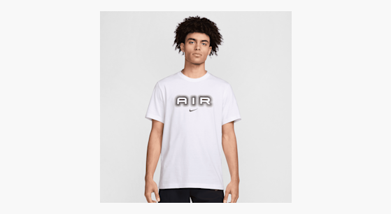 T shirt nike air col blanc outlet