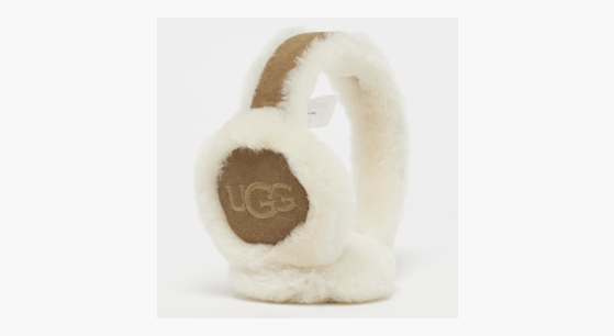 UGG W SHEEPSKIN EMBROIDERY EARMUFF chestnut beige (20955-CHE)