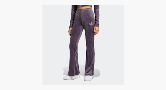 adidas Originals Velvet Rhinestone Trefoil Hose lila kaufen