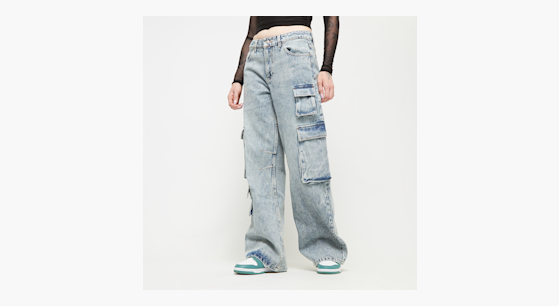 Decibel Multipocket Cargo Jeans niebieski (DCW243-002)