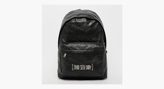 z o si x n f Debossed Faux Leather Backpack nero kaufen