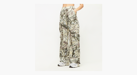 CAMO HQ - Digital Snow CAMO unisex wide-leg pants