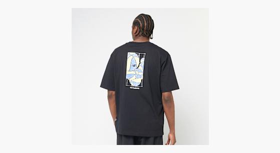 New Balance Hoops Mosaic Court Graphic T-Shirt schwarz | MT51609