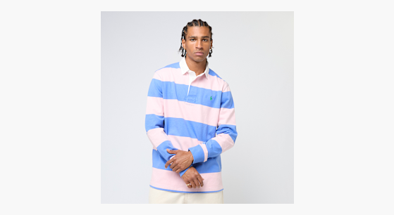 ウェア POLO Ralph Lauren ruggy shirt Palace x Ralph Lauren Pieced Rugby Shirt | Red | FARFETCH PL