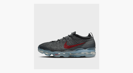 Atmosphere Grey Red Vapormax Youth Nike Air VaporMax Flyknit Gris  (DV1678-019)