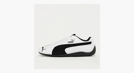 ★ PUMA★ Speedcat Leather White Black 40317501 403175-01 Puma Men Speedcat Leather White 403175-01 (Solestop.com)