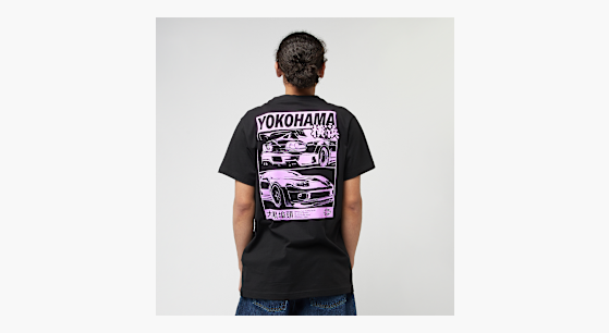 Mister Tee Yokohama Race Tee czarny | MT3809-00007 | SNIPES
