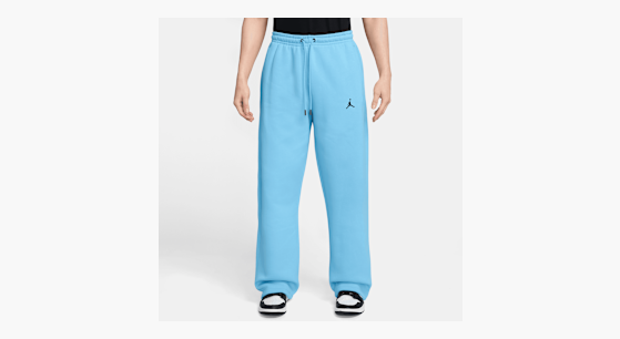 Jordan Brooklyn Fleece Oversized Open-Hem Pants niebieski (IB7238-497)