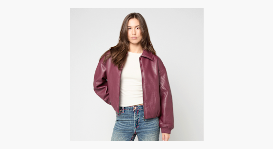 Decibel Padded PU Jacket rood | DCW254-003-1 | SNIPES
