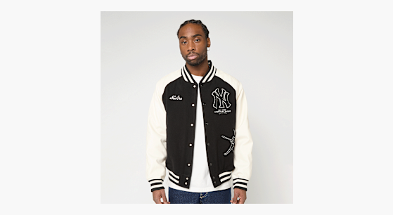 New Era MLB Varsity Jacket Los Angeles Dodgers preto | 60771573