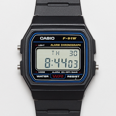 CASIO Casio Watch F-91W-1YEG zwart | F-91W-1YEG | SNIPES