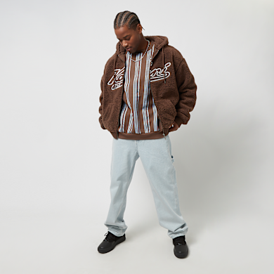 Karl Kani Varsity Teddy Full Zip Hoodie braun | KM233-019-1 | SNIPES
